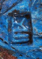 Kun Éva (1948): Fali kerámia. Törött, 16x24cm