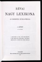 Révai nagylexikon 1989-es reprint kiadás I.-IV. kötet