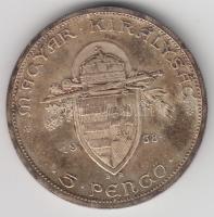 1938. 5P Ag "Szent István" T:2,2-