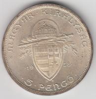 1938. 5P Ag "Szent István" T:2,2-