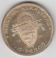 1938. 5P Ag "Szent István" T:2,2-