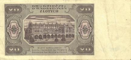 Lengyelország 1932-1986. 6db bankjegy T:III
Poland 1932-1986. 6 pcs of banknotes C:F