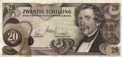 Ausztria 1919-1986. 17db vegyes bankjegy T:I 
Austria 1919-1986. 17pcs of mixed banknotes C:UNC