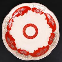 Hiányos Oscar Schlegelmilch süteményes készlet, jelzett, hibátlan, matricás