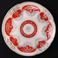 Hiányos Oscar Schlegelmilch süteményes készlet, jelzett, hibátlan, matricás