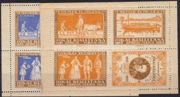 1925 Jókai levélzáró kisív 2 féle színben