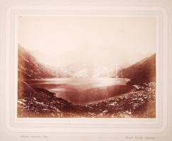 cca 1880 Divald Károly: A magas Tátrából - Aus der hohen Tátra: Halas-tó - Grosskolbacher langer See...