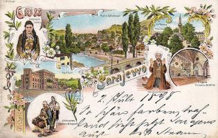 1898 Sarajevo Litho
