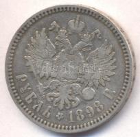 Oroszország 1898. 1R Ag "II. Miklós" T:2-,3 Russia 1898. 1 Ruble Ag "Nicholas II" Ag C:VF,F