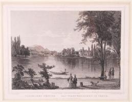 cca 1850 Ludwig Rohbock (1820-1883) - G.M Kurz: Városliget Pesten. Druck & Verlag v. G.G Lange i...