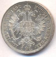 Ausztria 1892. 1Fl Ag T:1-,2 apró ph. Austria 1892. 1 Florin Ag C:AU,XF tiny edge error