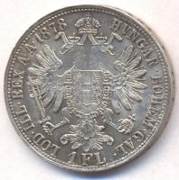 Ausztria 1878. 1Fl Ag Ferenc József T:2 Austria 1878. 1 Florin Ag Franz Joseph C:XF