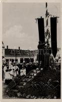 Ipolyság, bevonulás, az első országzászló felszentelése / entry of the Hungarian troops, So. Stpl