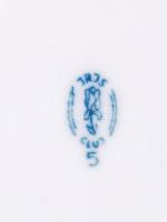 Jelzett, kolozsvári Iris porcelán vázapár, kézzel festett, néhol apró kopásokkal. M: 26 cm