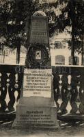 Bártfafürdő Erzsébet emlékkő / memorial