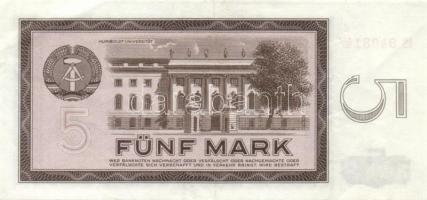 NDK / NSZK 1964-1991. 5db modern bankjegy T:III
GDR / GFR 1964-1991. 5 pcs of modern banknotes C:F