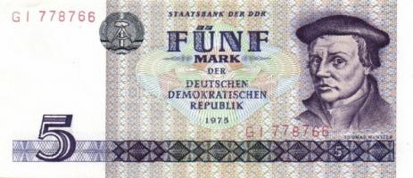 NDK / NSZK 1964-1991. 5db modern bankjegy T:III
GDR / GFR 1964-1991. 5 pcs of modern banknotes C:F