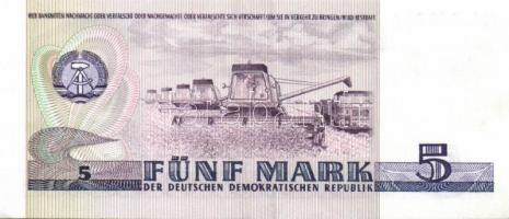 NDK / NSZK 1964-1991. 5db modern bankjegy T:III
GDR / GFR 1964-1991. 5 pcs of modern banknotes C:F