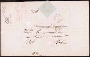 1868 Kraszna megye bizottmányának levele a Honvédelmi minisztériumnak, melyben sérelmezik, hogy nem ...