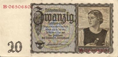 Német Birodalom / Weimari Köztársaság 1929-1942. 6db vegyes bankjegy T:vegyes Germany / Weimar Republic 1929-1942. 6 pcs of mixed banknotes C:mixed