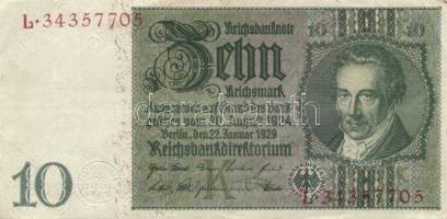 Német Birodalom / Weimari Köztársaság 1929-1942. 6db vegyes bankjegy T:vegyes
Germany / Weimar Repub...