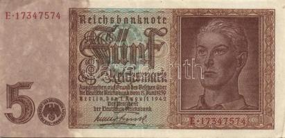 Német Birodalom / Weimari Köztársaság 1929-1942. 6db vegyes bankjegy T:vegyes
Germany / Weimar Repub...