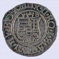 1578K-B Denár Ag "Miksa" T:2
Huszár 993., Unger II 767.a