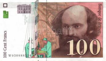 Franciaország 1998. 100Fr T:II (hajtatlan) France 1998. 100 Francs C:XF (unfolded)