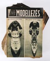 1960-1980 Modellezés. Autó, repülő, rakéta, hajó. Kb. 50 szám mellékletekkel