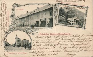 Szepesszombat, Kazsimir Cornél kereskedése / shop, floral