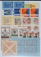 Közel 600 db magyar és külföldi levélzáró 1896-tól, benne kevés modern is, berakóban / About 600 Hun...