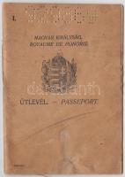 1929 Magyar Királyság. Fényképes útlevél