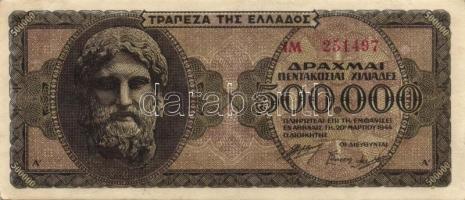 Görögország 1944. 500.000Dr + Spanyolország 1954. 5P + Portugália 1978. 20E + Izland 1961. 100K T:II...