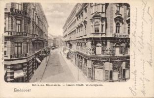 Budapest V. Bécsi utca, Hotel Budapest és Bútoráruház az Északi Csillaghoz