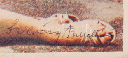 Szilvássy Annamária színművésznő aláírt és bekeretezett fotója főiskolás korából