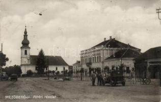 Mezőberény Fő tér, templom, Magyar Király szálloda (fl)