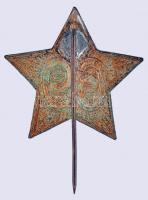 1919. Tanácsköztársaság 69-es gyalogezred katonai zománcozott sapkajelvénye T:2-(zománcozás lekopott...