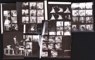 1970-80 88 felvétel Ruttkai Éva (1927-1986)Kossuth-díjas színásznőről. A képek többsége 6x6 cm-es ne...