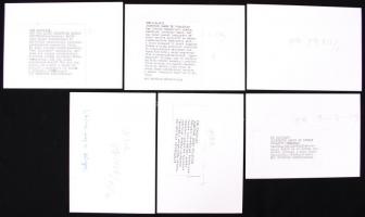 1960-70 6db fotó Joséphine Baker (1906-1975) afroamerikai származású népszerű énekesnőről. Képek hát...