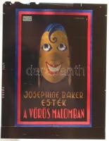 1960-70 6db fotó Joséphine Baker (1906-1975) afroamerikai származású népszerű énekesnőről. Képek hát...