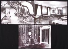 1920-30 9db fotó a budapesti Fészek Művész Klubról. 16x23 cm