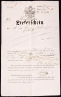 1849 Pusztanovák - Pest fuvarlevél  / Bill of freight