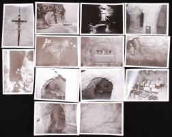 Cca 1970 21 db kép Vető János (1953) festő és fotóművész archívumából, a Gellérthegyen lezárt Szikla...