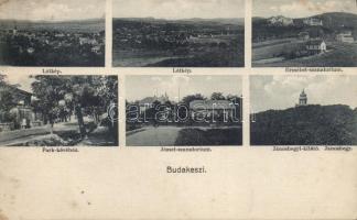 Budakeszi Erzsébet- és József szanatórium, Park kávéház, Jánoshegy kilátó (fl)