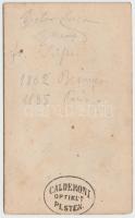 cca 1860 Egész alakos portré Victor Hugóról (1802-1885) a Calderoni-műteremből, vizitkártya méretben...