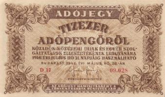 1946. 10.000AP (3x) + 100.000AP klf színváltozatok T:I-III