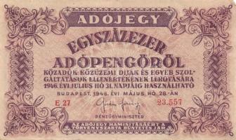 1946. 10.000AP (3x) + 100.000AP klf színváltozatok T:I-III