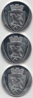 DN "Mátyás szett" 3db ezüstözött réz nikkel emlékérem eredeti dísztokban, tanúsítvánnyal (...