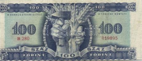 1946. 100Ft elcsúszott nyomat! T:III