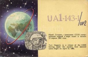 Jurij Alekszejevics Gagarin, QSL card (fa)